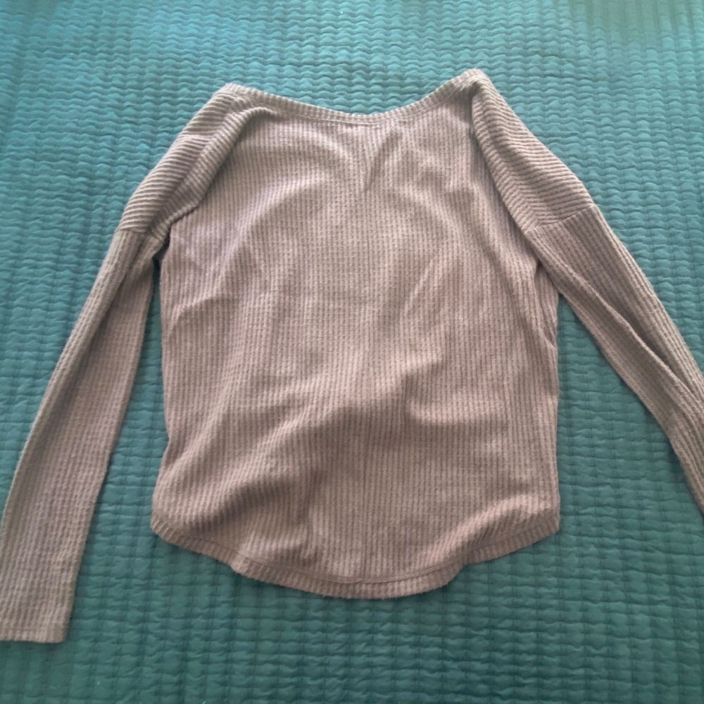 Waffle knit top